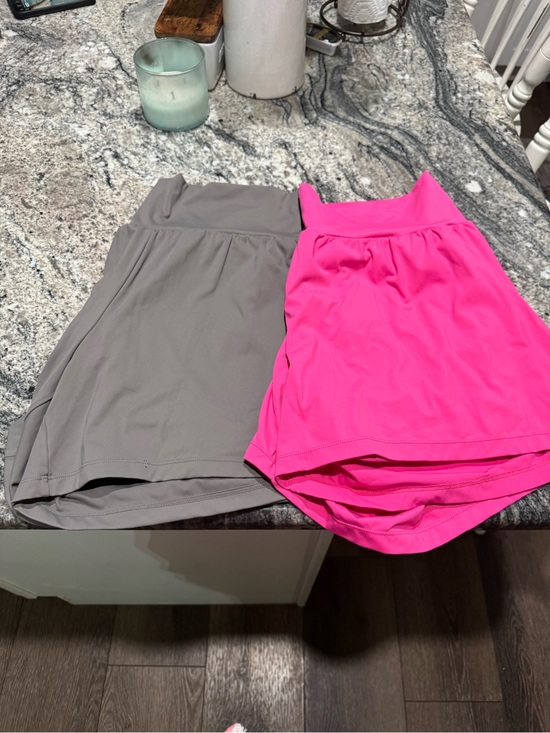 HALARA Pants - HALARA Women's Athletic Skorts in Hot Pink and Gray